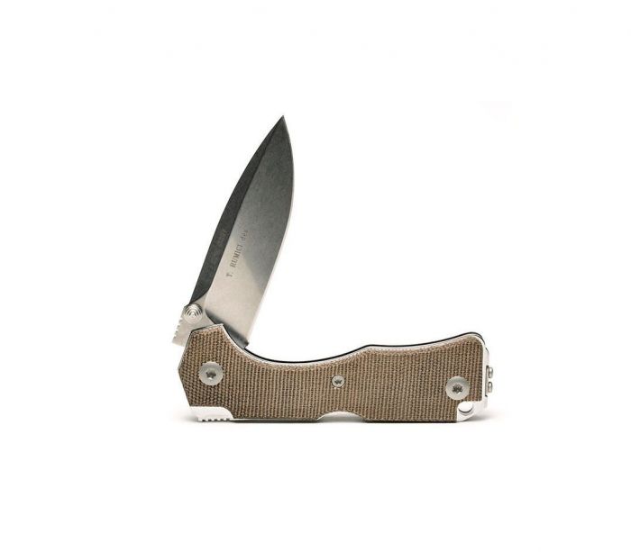 Нож складной Hide Folder, Green Micarta Scales, Crucible CPM® S30V™, Tommaso Rumici Design 7.5 см.