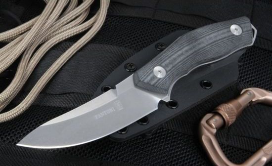 Нож с фиксированным клинком Fantoni, C.U.T. Fixed, FAN/CUTFxSwBkKy, сталь CPM-S30V, рукоять cтеклотекстолит G-10, Black/Gray