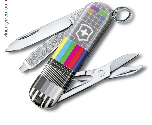 Складной нож Victorinox Classic RETRO TV, 58 мм, 7 функций