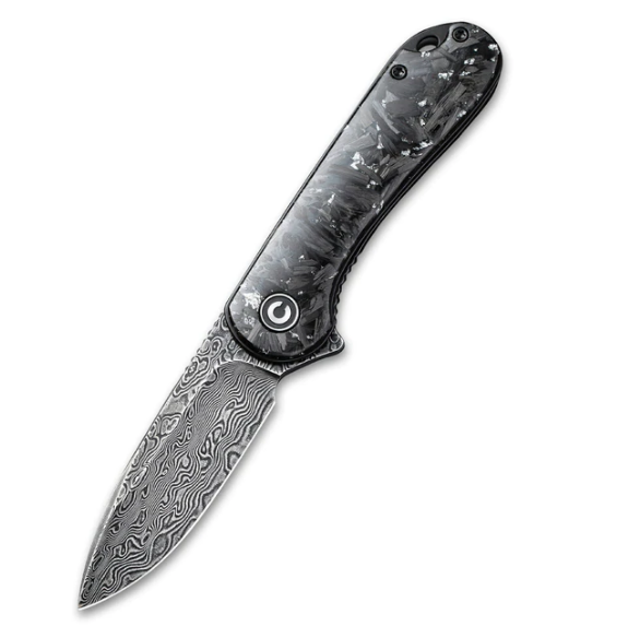 Складной нож CIVIVI Elementum, сталь Damascus, Liner-lock, Carbon Fiber