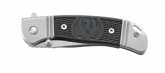 Складной нож CRKT R2303 Ruger® Knives Hollow-Point™ Compact, сталь 8Cr13MOV, рукоять из нерж. стали с вставками из термопластика