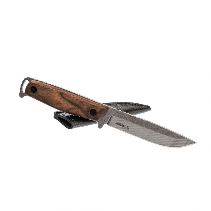 Нож General X1 RedSteel Kizlyar Supreme, сталь 420HC SW, рукоять орех