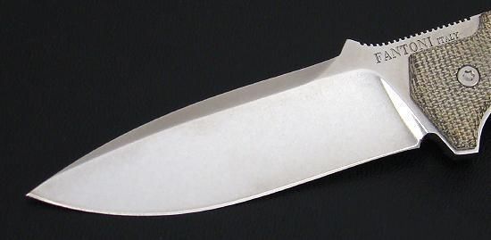 Нож с фиксированным клинком Fantoni, Hide Fixed, FAN/HIDEFxSwMcLBr, сталь CPM-S30V, рукоять микарта