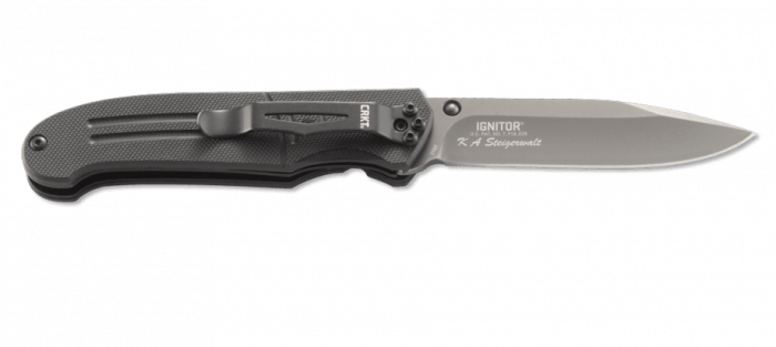 Полуавтоматический складной нож Ignitor T, CRKT 6860, сталь 8Cr14MoV Titanium Nitride, рукоять стеклотекстолит G10