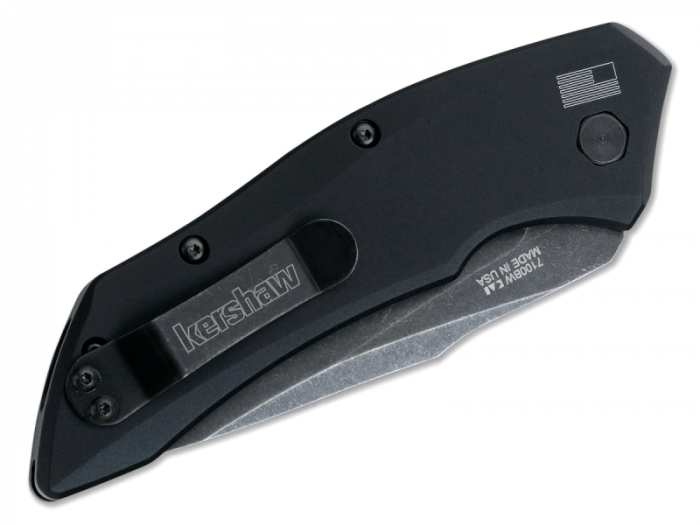 Полуавтоматический складной нож Launch 1 - Kershaw 7100BW, сталь Crucible CPM® 154, рукоять анодированный алюминий, чёрный