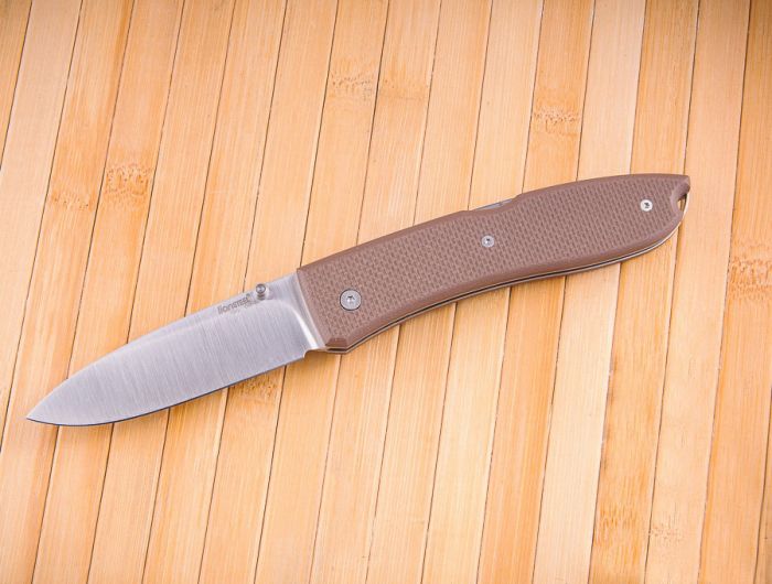 Нож складной Lionsteel Big Opera 8810 SN, сталь D2, рукоять G-10, коричневый