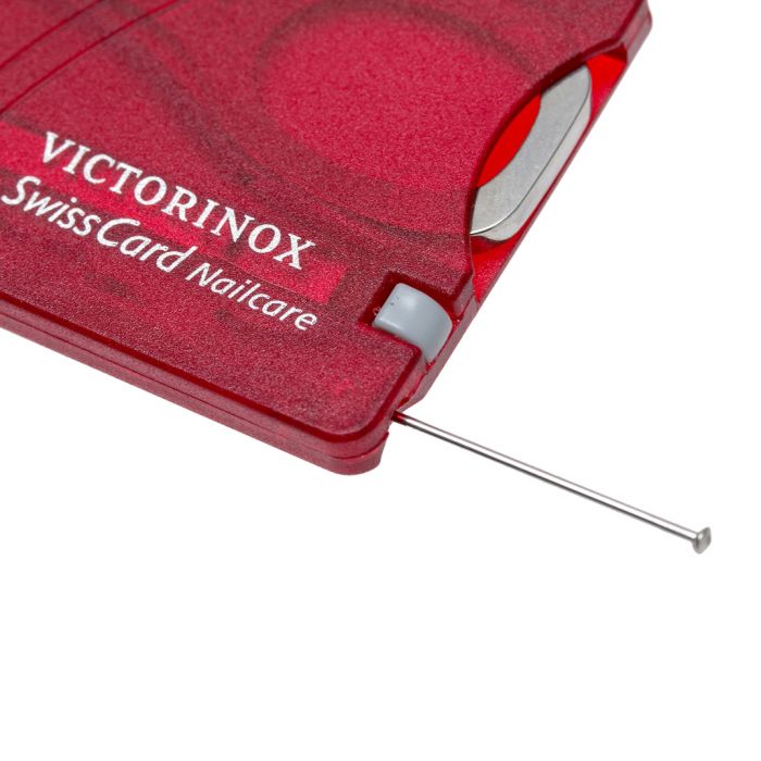 Швейцарская карта Victorinox SwissCard Nailcare, сталь X50CrMoV15, красный