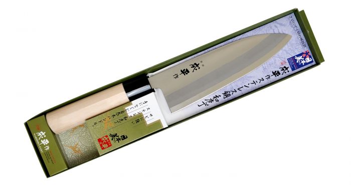 Нож Деба Narihira Tojiro, 180 мм, сталь AUS-8, рукоять дерево