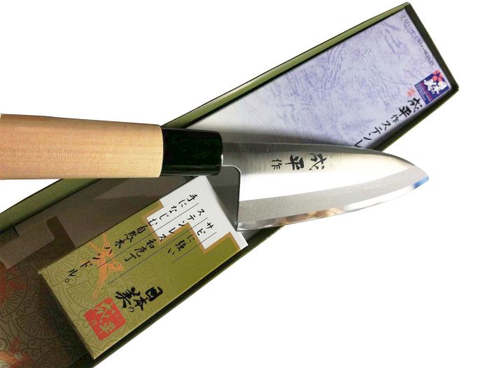 Нож Деба Narihira Tojiro, 180 мм, сталь AUS-8, рукоять дерево